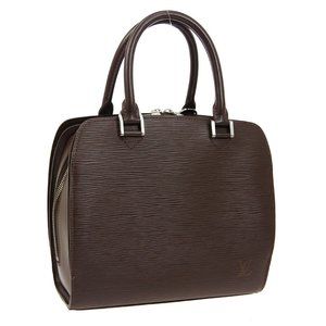 AUTHENTIC LOUIS VUITTON PONT NEUF HAND BAG MI1010 PURSE MOCHA EPI LEATHER